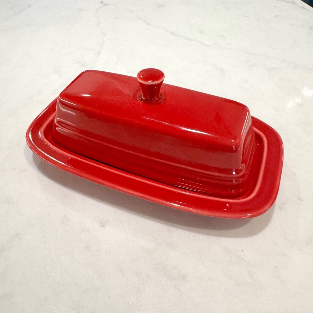 Fiesta Scarlet (Intro 2004) butter dish